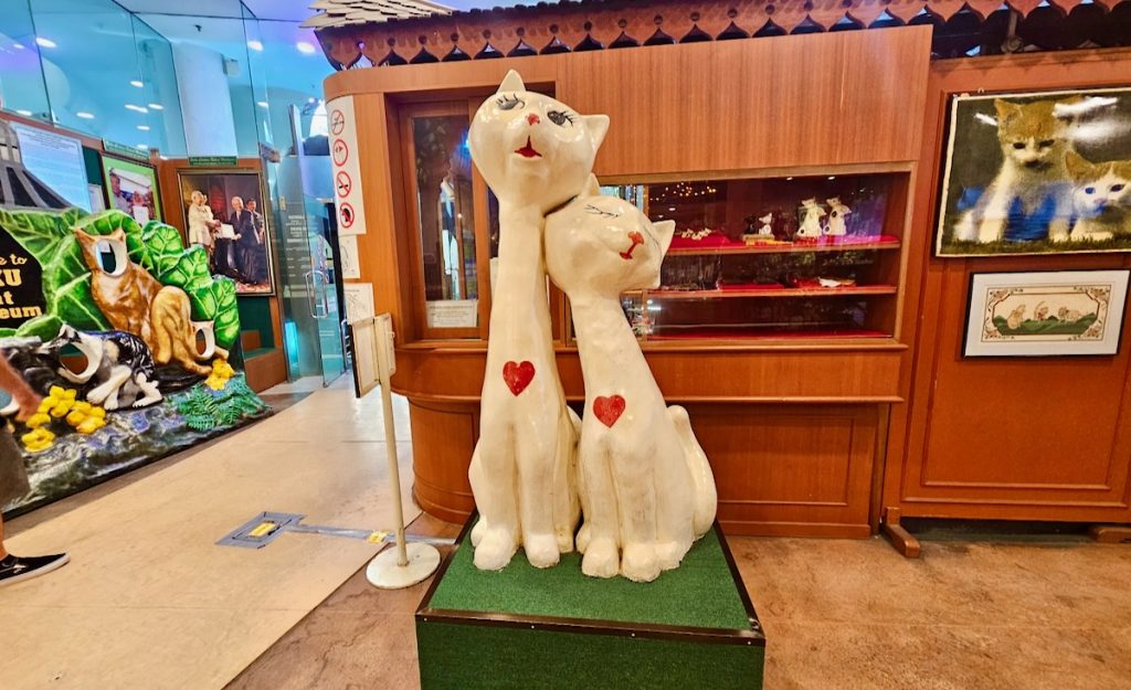 Cat museum displays, Kuching