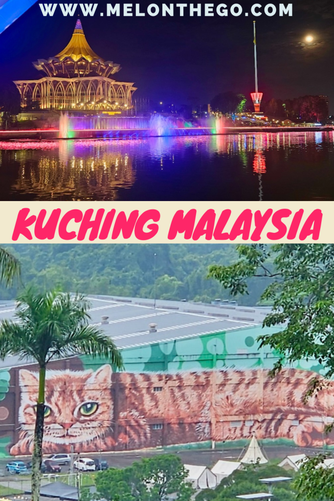 Kuching Malaysia pin, Sarawak river, Cat mural