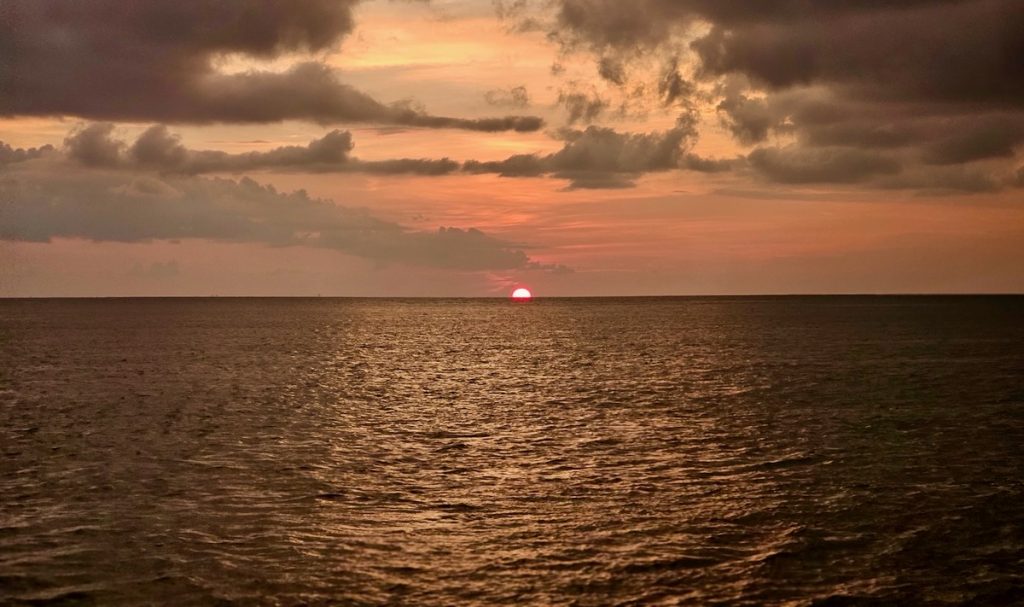 Sunset on the Malacca Strait, Malaysia